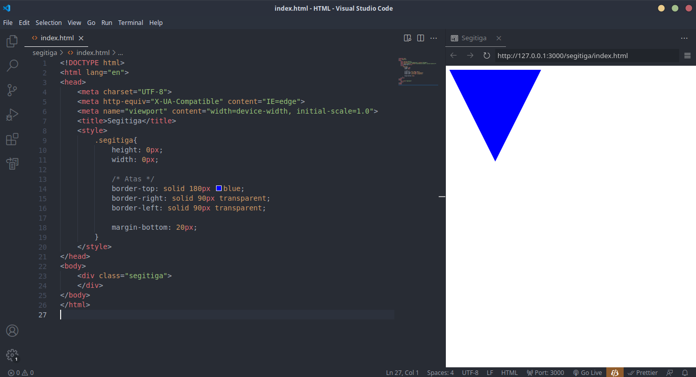 Menggunakan Live Preview Visual Studio Code